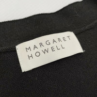 MARGARET HOWELL COTTON WITH PLAX HOUSEHOLD GOODS 589-4264002 カーディガン 2024 ブラック レディース マーガレットハウエル【中古】4-1230M♪