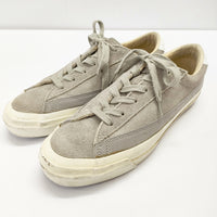 ASAHI BELTED LOW SUEDE 24cm スニーカー グレー レディース アサヒ【中古】5-0223G◎