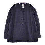 MHL. 595-2253505 UPCYCLING COTTON 日本製 サイズ2 長袖シャツ 2022 ネイビー レディース エムエイチエル【中古】5-0728M△