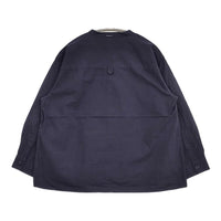 MHL. 595-2253505 UPCYCLING COTTON 日本製 サイズ2 長袖シャツ 2022 ネイビー レディース エムエイチエル【中古】5-0728M△