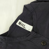 MHL. 595-2253505 UPCYCLING COTTON 日本製 サイズ2 長袖シャツ 2022 ネイビー レディース エムエイチエル【中古】5-0728M△