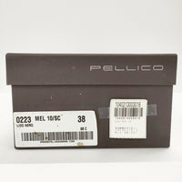 PELLICO レースアップフラットシューズ サイズ38 シューズ・靴 ブラック レディース ペリーコ【中古】5-0219G◎