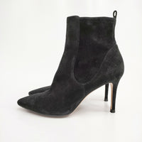 Gianvito Rossi BENNETT MID サイズ38 ハイヒール ブーティ ブラック レディース ジャンヴィトロッシ【中古】5-0109T◎