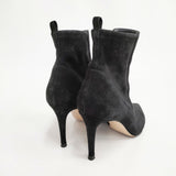 Gianvito Rossi BENNETT MID サイズ38 ハイヒール ブーティ ブラック レディース ジャンヴィトロッシ【中古】5-0109T◎