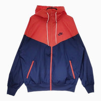 NIKE NSW HE WR ウーブン フーディ ジャケット  ウィンドランナー ブルゾン 22AW レッド ネイビー メンズ ナイキ【中古】5-0211M∞