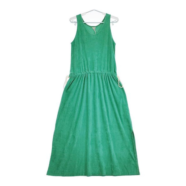 Fil Melange 新品 PAMELA/パメラ パイル地 定価35200円 ノースリーブ ワンピース グリーン レディース フィルメランジェ【中古】5-0421S∞