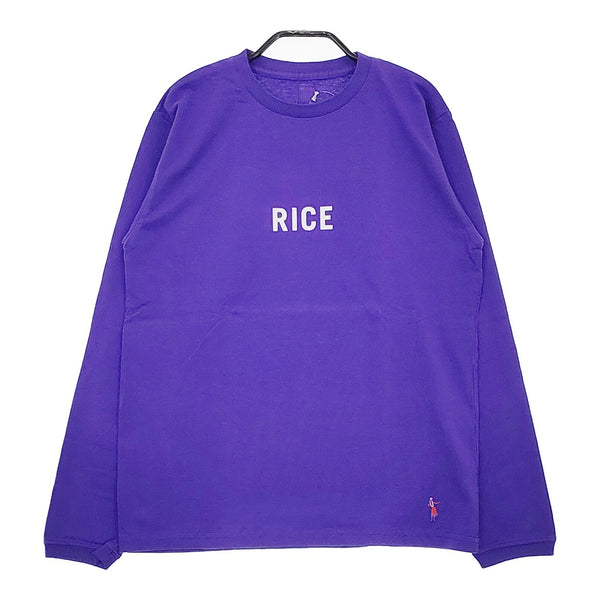 grown in the sun 未使用品 RICE EATER L/S TEE サイズS 定価9000円 長袖Tシャツ ロンT パープル レディース グローンインザサン【中古】5-0209M♪