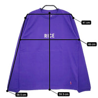 grown in the sun 未使用品 RICE EATER L/S TEE サイズS 定価9000円 長袖Tシャツ ロンT パープル レディース グローンインザサン【中古】5-0209M♪