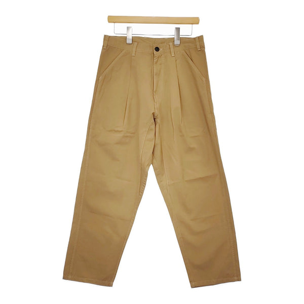 EEL 新品 E-24200 Chop Pants テーパード サイズS 定価24200円 パンツ ベージュ メンズ イール【中古】5-0209M♪