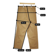 EEL 新品 E-24200 Chop Pants テーパード サイズM 定価24200円 パンツ ベージュ メンズ イール【中古】5-0209M♪