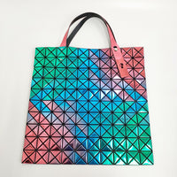 BAO BAO ISSEY MIYAKE ルーセント レインボー 定価95000円 トートバッグ プラチナム イリデセント バオバオイッセイミヤケ【中古】4-1230G♪