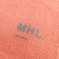 MHL. 595-3278506 FELTED DRY WOOL ウール 無地 ストール マフラー レッド レディース エムエイチエル【中古】5-0109T◎