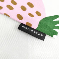 marimekko 新品 Mansikka マンシッカ イチゴ 50×50 定価6050円 クッションカバー インテリアその他 ピンク ホワイト レディース マリメッコ【中古】5-0217G◎
