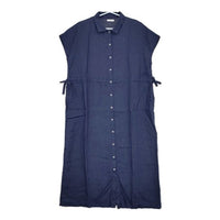 fog linen work リネン ノースリーブ ワンピース ネイビー レディース フォグリネンワーク【中古】5-0702S∞