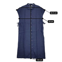 fog linen work リネン ノースリーブ ワンピース ネイビー レディース フォグリネンワーク【中古】5-0702S∞