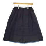 mina perhonen sun moss リネン 刺繍 ss5877 スカート ブラック レディース ミナペルホネン【中古】5-0409M∞