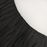 mina perhonen sun moss リネン 刺繍 ss5877 スカート ブラック レディース ミナペルホネン【中古】5-0409M∞