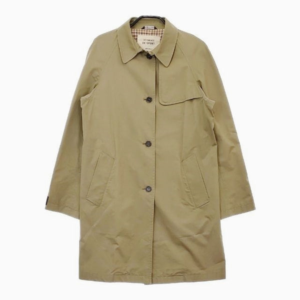 WIM NEELS コットン イタリア製 トレンチ ステンカラーコート カーキ レディース ウィムニールス【中古】5-0202M∞