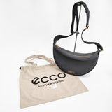 ecco フォーチュンバッグ M ソフトペブルレザー Fortune Bag 定価44000円 ショルダーバッグ 24AW ブラック レディース エコー【中古】4-1230G♪