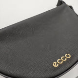 ecco フォーチュンバッグ M ソフトペブルレザー Fortune Bag 定価44000円 ショルダーバッグ 24AW ブラック レディース エコー【中古】4-1230G♪