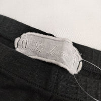 Lisette Le linge リネン パンツ レギンス ブラック レディース リゼッタ【中古】5-0609M∞