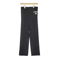 L'Appartement/AMERICANA Side Zip Pants サイズ38 ジャージー パンツ ブラック レディース アパルトモン/アメリカーナ【中古】4-1230M♪