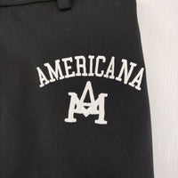 L'Appartement/AMERICANA Side Zip Pants サイズ38 ジャージー パンツ ブラック レディース アパルトモン/アメリカーナ【中古】4-1230M♪