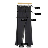 L'Appartement/AMERICANA Side Zip Pants サイズ38 ジャージー パンツ ブラック レディース アパルトモン/アメリカーナ【中古】4-1230M♪