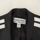 L'Appartement/AMERICANA Jersey No Collar Jacket ジャージー ノーカラージャケット 黒 レディース アパルトモン/アメリカーナ【中古】4-1230M♪