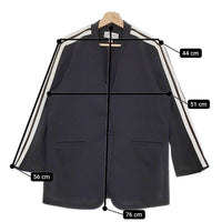 L'Appartement/AMERICANA Jersey No Collar Jacket ジャージー ノーカラージャケット 黒 レディース アパルトモン/アメリカーナ【中古】4-1230M♪