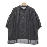 nest Robe リネン超撥水オーバーシャツ 01242-1534 定価29700円 ブラウス 24SS チャコールグレー レディース ネストローブ【中古】4-1230M♪