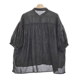 nest Robe リネン超撥水オーバーシャツ 01242-1534 定価29700円 ブラウス 24SS チャコールグレー レディース ネストローブ【中古】4-1230M♪