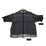 nest Robe リネン超撥水オーバーシャツ 01242-1534 定価29700円 ブラウス 24SS チャコールグレー レディース ネストローブ【中古】4-1230M♪