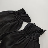 nest Robe リネン×ボイル2Wayフリル 01234-1453 ブラウス シャツ 23AW ブラック レディース ネストローブ【中古】5-0702M∞