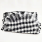 nest Robe リネンギンガム超撥水バッグ トートバッグ ブラック ホワイト レディース ネストローブ【中古】5-0607M◎
