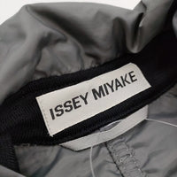 ISSEY MIYAKE シャーリングダウンジャケット ニット切り替え 日本製 IM73FD522 グレー レディース イッセイミヤケ【中古】5-0107A♪