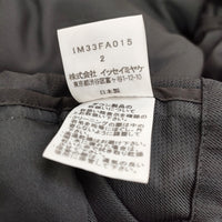 ISSEY MIYAKE ダウンロングコート ジャケット 素材切り替え 日本製 IM33FA015 サイズ2 ダウンコート ブラック レディース イッセイミヤケ【中古】5-0111A◎