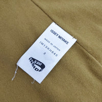 ISSEY MIYAKE カットワーク 変型ワンピース 日本製 IM13KH645 サイズ2 ワンピース オウド色 レディース イッセイミヤケ【中古】5-0711S◎