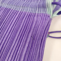 PLEATS PLEASE ISSEY MIYAKE プリーツ巾着バッグ PP42-AG471 日本製 巾着バッグ ミズイロ ムラサキ レディース プリーツプリーズ【中古】5-0114G◎
