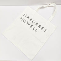 MARGARET HOWELL HOUSEHOLD GOODS ロゴ トートバッグ ホワイト レディース マーガレットハウエル【中古】5-0320G◎