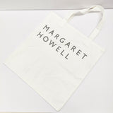 MARGARET HOWELL HOUSEHOLD GOODS ロゴ トートバッグ ホワイト レディース マーガレットハウエル【中古】5-0320G◎