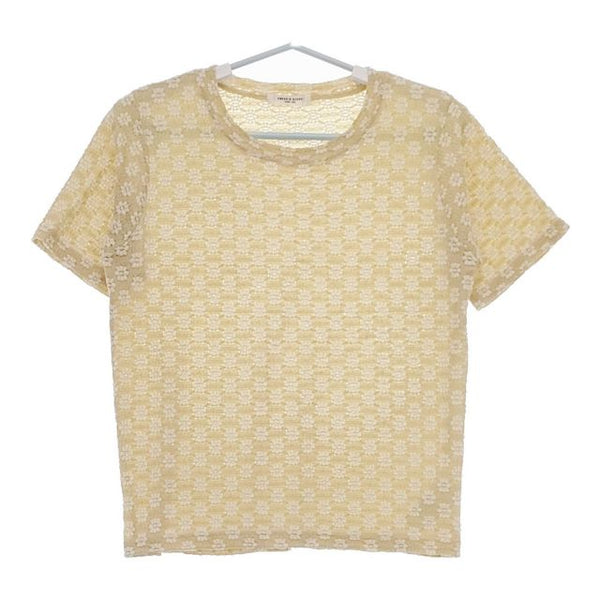 FREAK'S STORE フラワーストレッチTシャツ 半袖Ｔシャツ カットソー 24SS ベージュ レディース フリークスストア【中古】5-0524S∞
