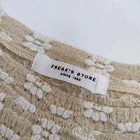 FREAK'S STORE フラワーストレッチTシャツ 半袖Ｔシャツ カットソー 24SS ベージュ レディース フリークスストア【中古】5-0524S∞