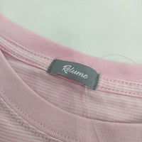 JOURNAL STANDARD relume レイヤードラウンド ボーダーTシャツ カットソー 22SS ピンク レディース ジャーナルスタンダードレリューム【中古】5-0524S∞
