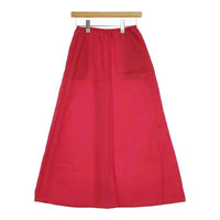 UNITED ARROWS リネン フレア マキシスカート 1524-144-5235 ロングスカート 24SS レッド レディース ユナイテッドアローズ【中古】5-0409M∞