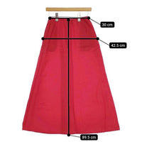 UNITED ARROWS リネン フレア マキシスカート 1524-144-5235 ロングスカート 24SS レッド レディース ユナイテッドアローズ【中古】5-0409M∞