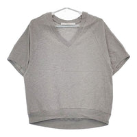 FRAMeWORK ツイスト天竺VネックT 定価12100円 24070220327020 半袖Ｔシャツ カットソー 24SS グレー レディース フレームワーク【中古】5-0702S∞