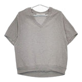 FRAMeWORK ツイスト天竺VネックT 定価12100円 24070220327020 半袖Ｔシャツ カットソー 24SS グレー レディース フレームワーク【中古】5-0702S∞