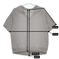 FRAMeWORK ツイスト天竺VネックT 定価12100円 24070220327020 半袖Ｔシャツ カットソー 24SS グレー レディース フレームワーク【中古】5-0702S∞