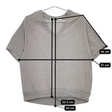FRAMeWORK ツイスト天竺VネックT 定価12100円 24070220327020 半袖Ｔシャツ カットソー 24SS グレー レディース フレームワーク【中古】5-0702S∞